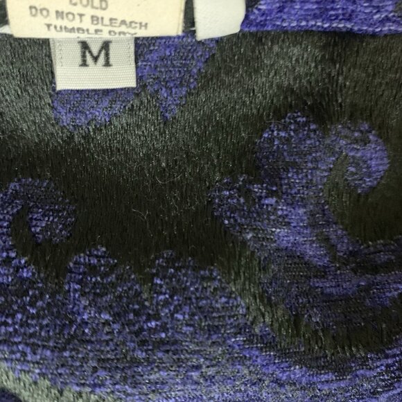 Habitat Purple Black Textured Button Front Long Sleeve Casual Jacket Medium - Picture 6 of 6